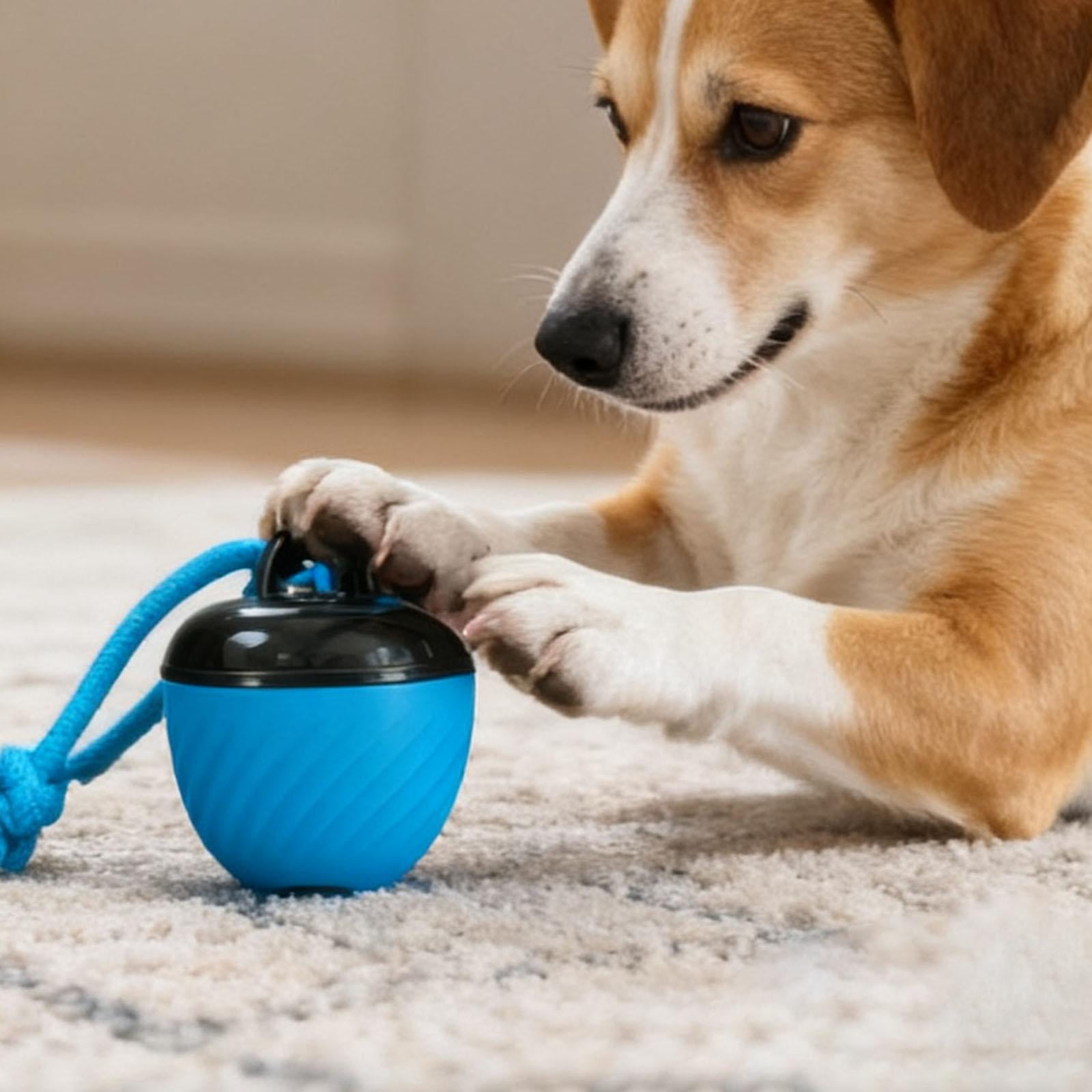 Fzaqwen Interactive Dog Toy Ball Active Rolling Automatic Smart Rolling Pet Toy Ball Blue