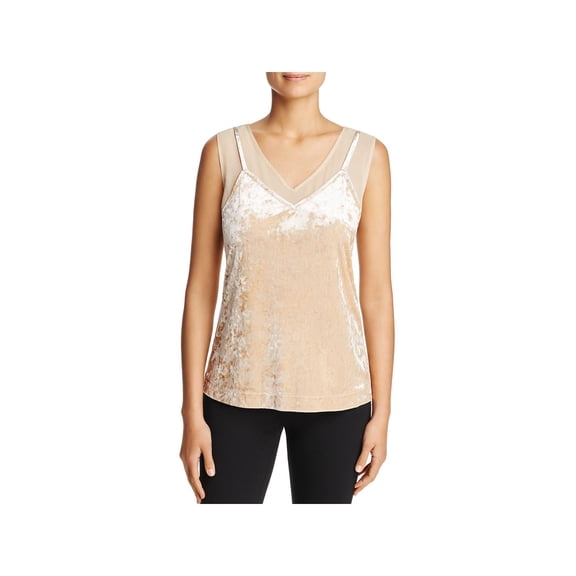 Love Scarlett Womens Velvet 2-in-1 Tank Top