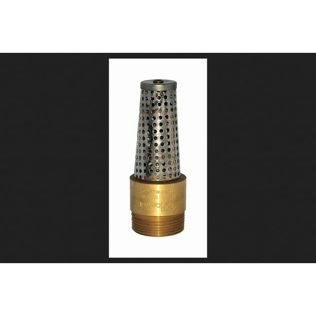Válvula de pie Campbell de 1 pulgada FPT x 1.25 pulgadas MPT de latón, nueva