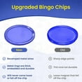 MR CHIPS ¾ inch Plastic Bingo Chips with Metal Ring, 100 Chips
