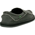 thumbnail image 2 of Sanuk Men's Chiba Black Ankle-High Fabric Slip-On Shoes - 11M, 2 of 5