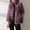 Purple, variant on BLTIBY Womens Winter Fleece Jackets Solid Colour Plush and Thick Zip Up Drawstring Lightweight Casual Sherpa Coat Soft Comfy Warm Overcoats Brown 5XL