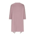 thumbnail image 5 of QATAINLAV Women 2025 Summer Cardigan, Loose Cover Ups Half Sleeve Shirt Fall Casual Solid Shawl Duster Tops Back To School Beach Outfits My Orders Placed By Me Pink XL, 5 of 6