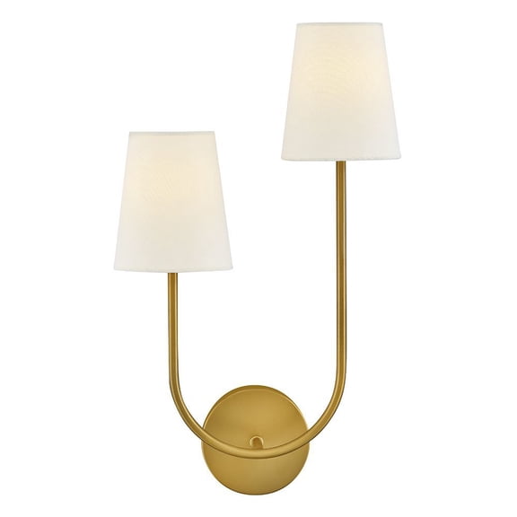 84260LCB Lark Cora - 10W 2 LED Large Right Wall Sconce-22 Inch Tall and 12.75 Inch Wide-Lacquered Brass Finish