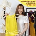 thumbnail image 6 of Beige Thin Velvet Hangers - Pack of 10 Non-Slip Clothes Hangers With 360 Rotating Chrome Hook, Notched Shoulders - Sturdy and Portable Coat Hangers, 6 of 7