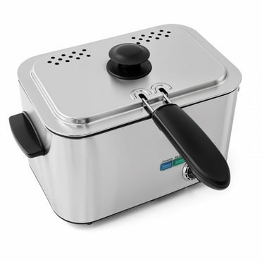 Elite Cuisine EDF1511 Electric 1.2 Qt. / 4.8 Cup Oil Capacity Deep Fryer