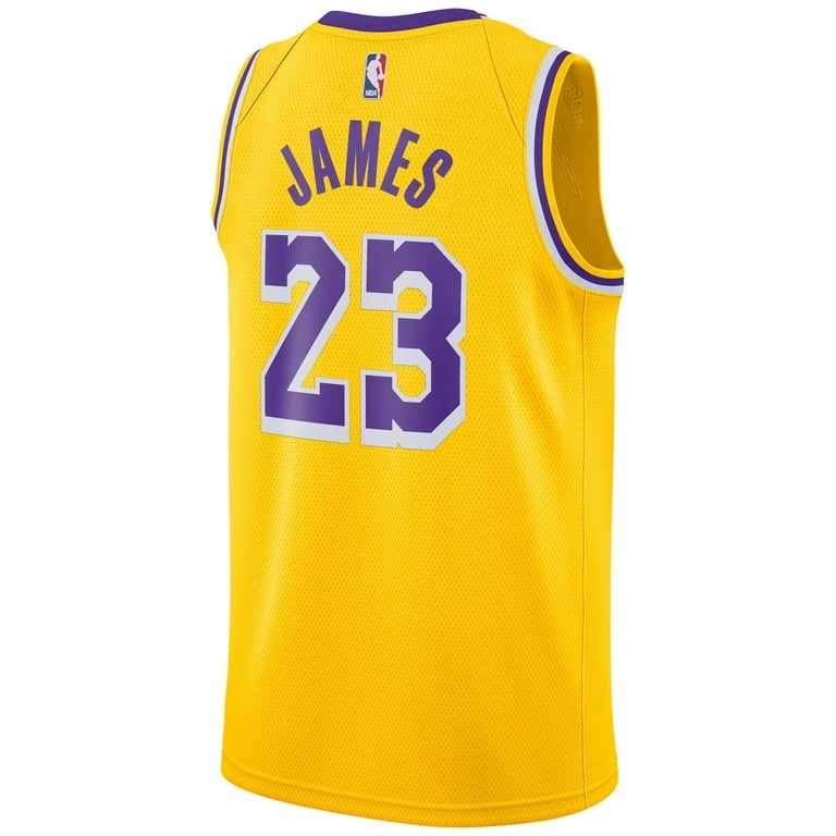 Men's Nike LeBron James Gold Los Angeles Lakers Swingman Player Jersey -  Icon Edition 