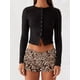 thumbnail image 5 of Blusas de Larga para Mujer, Cárdigan Ligero de Otoño, Camisetas para Salir, Blusas Acanaladas con Botones, Lindas y A Negro M, 5 of 10