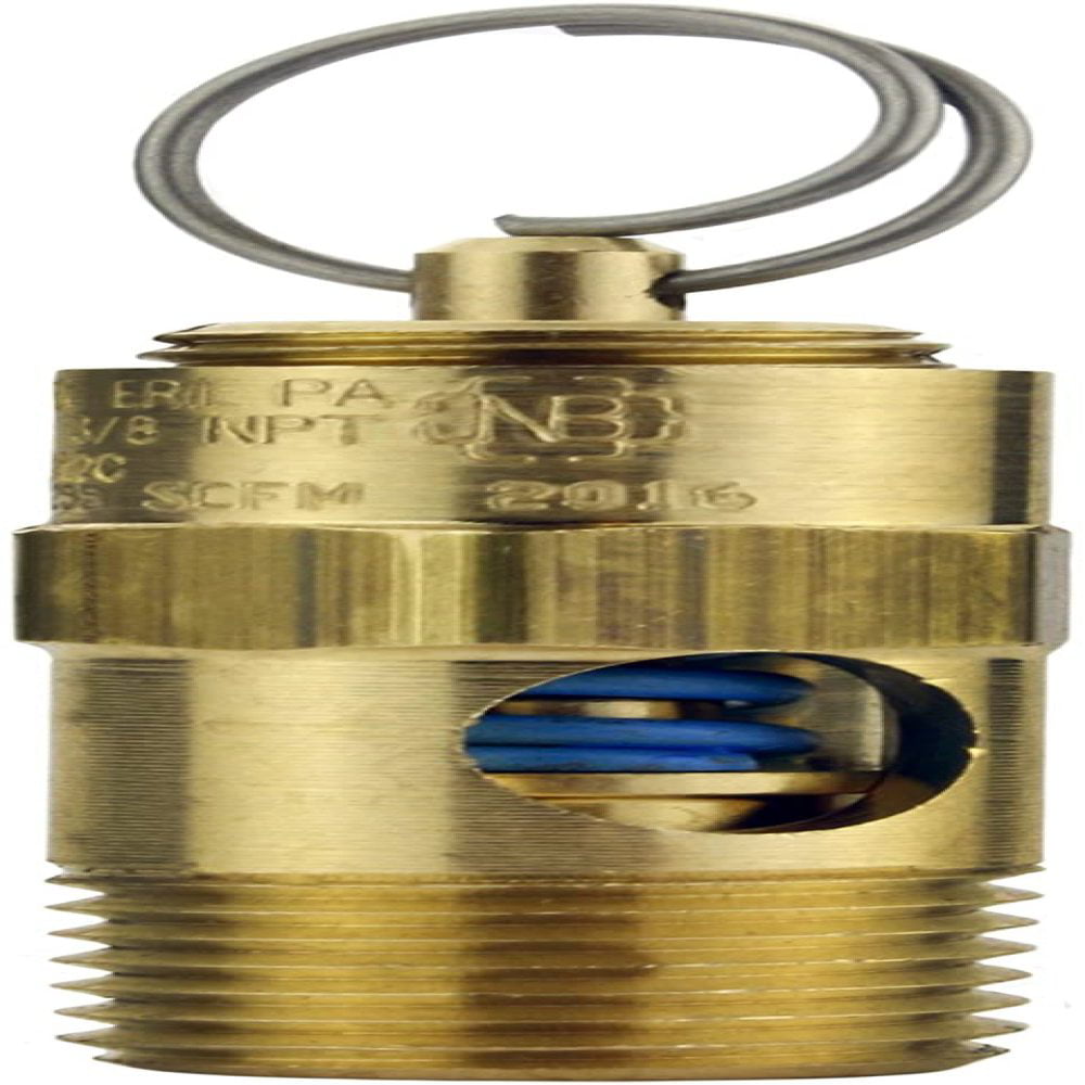 50 PSI 3/8" Male NPT Air Compressor Safety Relief Pop Off Valve Solid Brass New 