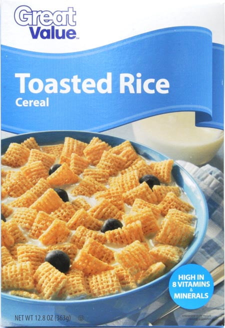 Great Value Toasted Rice Cereal, 12.8 oz