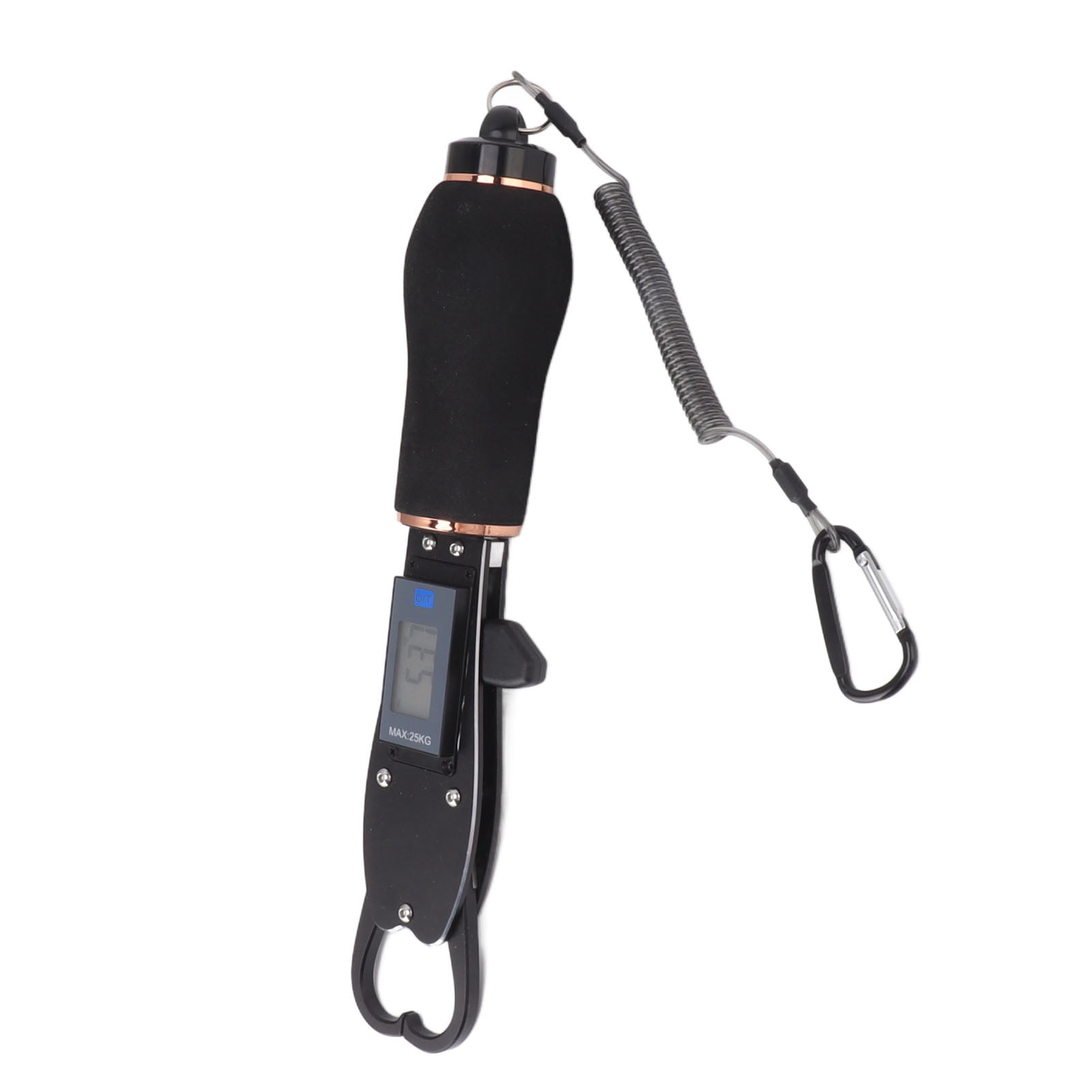 Suodoka Digital Fish Scale and Lip Gripper, 55lb/25kg Capacity Fishing Gear, Aluminum Alloy Grabber Holder Tool