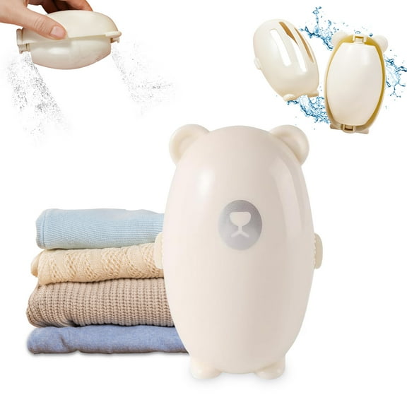 Reusable Washable Lint Roller, Mini Travel Size Lint Roller Extra Sticky Small Compact Portable Pet Lint Roller on The Go Lint Roller Ball for Clothing Sofas Hair Debris Dust Remover Tool, White