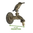 thumbnail image 3 of Renovators Supply Manufacturing Outdoor Faucet 4.5 in. Brass Outside Faucet with Bird Shaped Bibcock Decorative Garden Faucet, 3 of 7