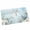 Turquoise, variant on Eucalyptus Leaves Indoor Door Mat - 16"x24", Non-Slip Welcome Mat for Outdoor, Spring Summer Watercolor Botanical Front Doormat for Entry, Low-Profile Doormat Entrance Rug for Kitchen/Bathroom