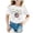 White-d, variant on HNMKIU Girls Graphic T-Shirt Short Sleeve Letter Print Soccer Ball Crew Neck Tee for Toddler Kids Red-a,6-7 Years