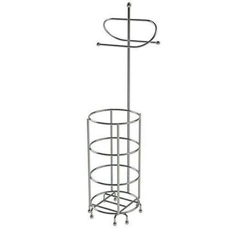 NuSteel  Standing Toilet Tissue Holder Chrome with Storage
