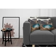 thumbnail image 3 of Ambesonne Mountain Throw Pillow Cover 2 Pack, Lake Nature Earth, 24", Brown Teal, 3 of 5