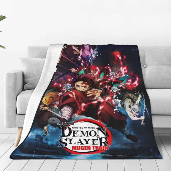 Demon Slayer: Kimetsu No Yaiba Kids Adults Ultra-Soft Micro Fleece Blanket Throw All Season Fuzzy Lightweight Throw Blankets For Office Company Home Couch Bed Sofa 50"X40"