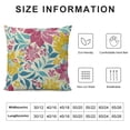 thumbnail image 5 of Qinduosi Spring Pillow Covers Inch Set of , Yellow Pink Blue Colored Floral Colorful Easter Themed Flower Decorative Throw Pillow Covers Outdoor Farmhouse Cushion Case for Couch Sofa Bed Decor, 5 of 5