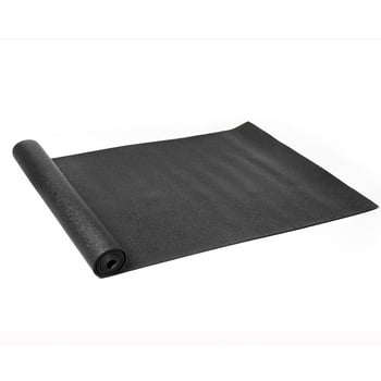 Athletic Works PVC Yoga Mat, 3mm, Dark Gray, 68inx24in, Non Slip, Cushioning for Support and Stability