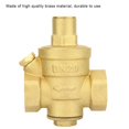 thumbnail image 4 of Water Valve, Sealing Brass Thread Connection Adjustable Water Pressure Reducer  for Inlet Screened Filter for RV  Travel Trailer, 4 of 7