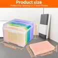 thumbnail image 4 of CNKOO Photo Storage Box Set Plastic Photo Case with 6 Inner Organization Cases Colorful/Clear Greeting Card Organizer Portable Reusable Seed Storage Box with Lid for Cards Pictures Stamps, 4 of 11