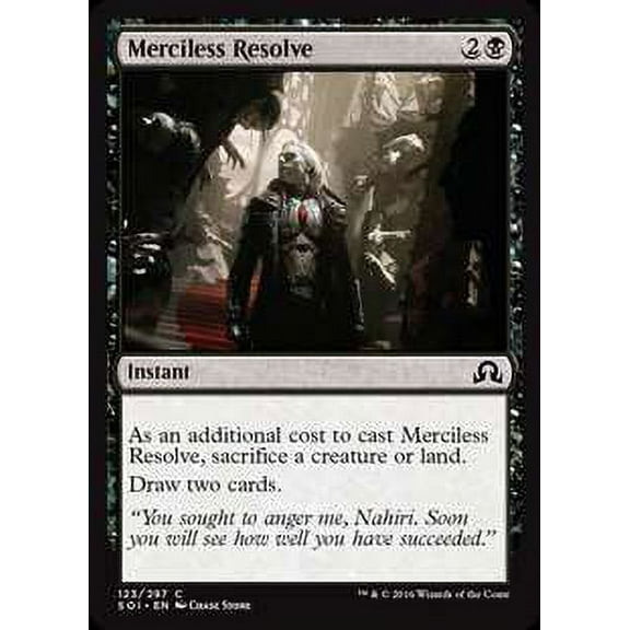 MtG Shadows Over Innistrad Common Merciless Resolve #123