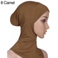 thumbnail image 1 of Soft Solid Color Women Full Cover Scarf Cap Underscarf Neck Head Bonnet Hat, 1 of 10