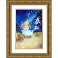 thumbnail image 1 of West, Ronald 13x18 Gold Ornate Wood Framed with Double Matting Museum Art Print Titled - Starry Bath III, 1 of 4