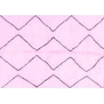thumbnail image 1 of Ahgly Company Indoor Rectangle Solid Pink Modern Area Rugs, 5' x 7', 1 of 4