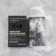 Essentials by Spongelle Mens Sandalwood Body Buffer