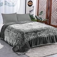 thumbnail image 2 of JML Fleece Blanket King Size, Heavy Korean Mink Blanket 85 X 95 Inches- 9 Lbs, Single Ply, Soft and Warm, Thick Raschel Printed Mink Blanket for Autumn,Winter,Bed,Home,Gifts, (Grey), 2 of 14