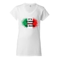 thumbnail image 2 of Wild Bobby, Italian Soccer Its Coming to Rome, Sports, Women Standard V-Neck Tee, White, X-Large, 2 of 4