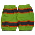 thumbnail image 2 of Petra Roc LMGO-CE 2 x 18 in. ANSI Class E Lime Mesh & Orange Contrast Reflective Leggings with Adjustable cloth hook and eye Closures, One Size, 2 of 3
