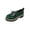 01-Army Green, variant on Vibrex Loafers for Women, Women's Patent Leather Bow Loafers Platform Low Heel Slip On Casual Comfort Shoes Women's Shoes,Size:5.5