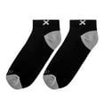 thumbnail image 3 of ODD SOX – Basix Little Kids Ankle Socks – 3-Pack Black Gray – Soft Cotton Blend Low Profile Fit –, 3 of 3