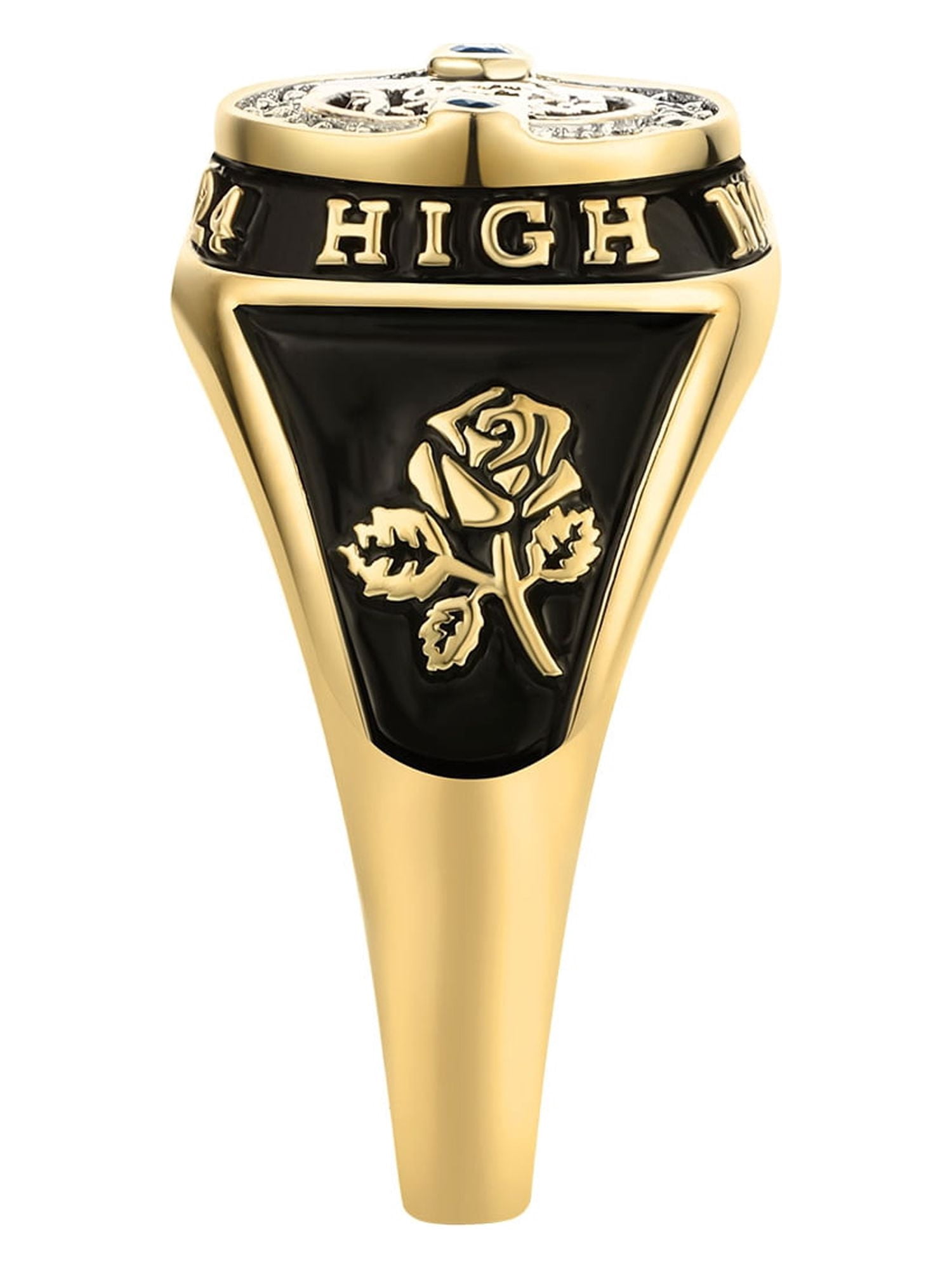 Order Now for 2025 Graduation, Freestyle Women's CZ Multiple Graphics Birthstone Class Ring, Personalized, High School or College
