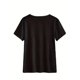 thumbnail image 2 of 1pc Women'S Casual Round Neck T-Shirt with "CUPID" Lettering, 100% Cotton Knit Fabric, Short Sleeve, Regular Fit, Summer Season Tee with Iron-On Patch Detail Tee For Adult, Men, Women, Teen, Teenager, 2 of 6