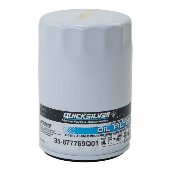 Quicksilver 877769Q01 Oil Filter for Mercury Verado 6-Cylinder Outboards