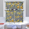 thumbnail image 4 of Sunflower Kitchen Curtains and Valances Set - 3 Piece Kitchen Curtains 36 Inch Length Sets with Valance for Windows Rod Pocket Sunflower Kitchen Decor Decorations, 4 of 5