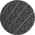 thumbnail image 1 of Ahgly Company Indoor Round Patterned Charcoal Black Area Rugs, 3' Round, 1 of 6
