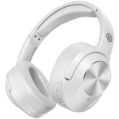 vibeadio Upgrade Auriculares híbridos con cancelación activa de ruido de nivel profesional con sonido HD, auriculares inalámbricos Bluetooth sobre la oreja, comodidad inigualable, graves profundos y v