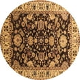 thumbnail image 1 of Ahgly Company Indoor Round Oriental Brown Industrial Area Rugs, 8' Round, 1 of 4