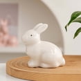 thumbnail image 6 of Easter Bunny Ceramic Ornament Set Minimalist Rabbit Figurine for Modern Home Desktop Festive Atmosphere Spring Tabletop Decor, 6 of 9