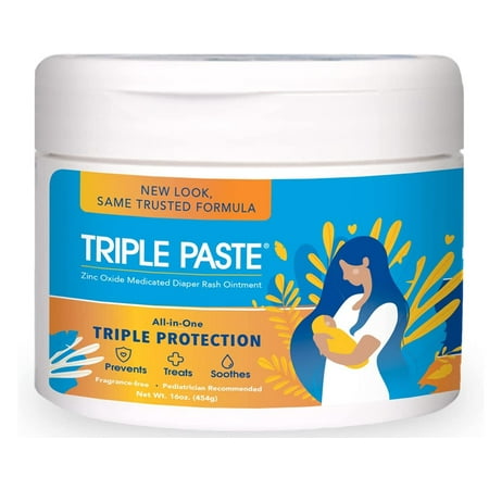 UPC: 0316864021052 | Triple Paste Diaper Rash Cream  Hypoallergenic Medicated Ointment for Babies  16 oz  (20023)
