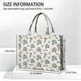 thumbnail image 3 of Large Capacity Tote Bag,White Highland Cow Blue Truck Pattern Handbag Fashion Luxury Tote Bag,15.7"x13"x 5.1" Inches,Laptop Compatible, 3 of 6