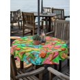 thumbnail image 2 of Outdoor Tablecloth with Umbrella Hole for Patio/Picnic/Party/Camping, Watercolor Flip Flop Waterproof Table Cloth Round Cover Washable, Ocean Beach Slippers Summer (Dia 60"), 2 of 8