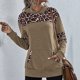 thumbnail image 2 of Moda mujer casual manga larga con capucha leopardo patchwork señoras tops sudaderas Fridja  FKASFK5906, 2 of 4