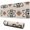 Boho Brown, variant on Long Mouse Pads for Desk,Boho Ethnic Geometric Pattern Desk Mats on Top Of Desks, Desk Mouse Pad Extra Large with 3mm Non-Slip Base and Stitched Edge for Gaming,Office,Work,Home 31.5"x11.8"