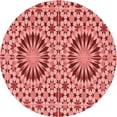 thumbnail image 1 of Ahgly Company Machine Washable Indoor Round Transitional Light Coral Pink Area Rugs, 7' Round, 1 of 7